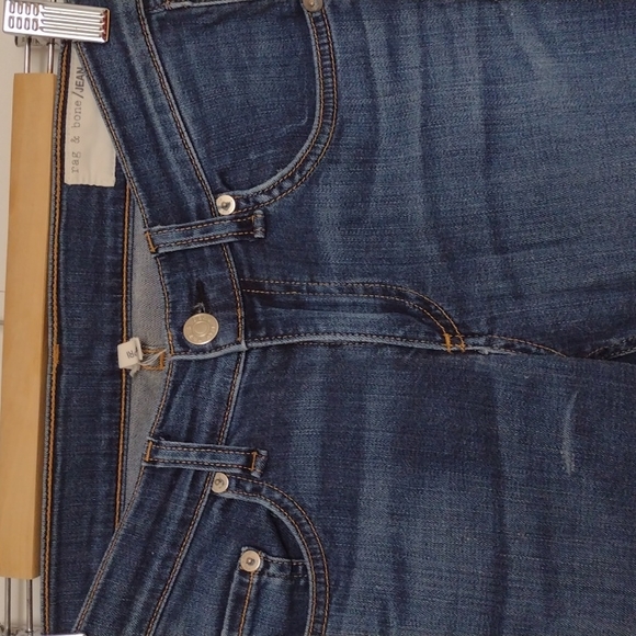 🌸RAG & BONE RAW HEM CAPRI SIZE 26 - Picture 2 of 6